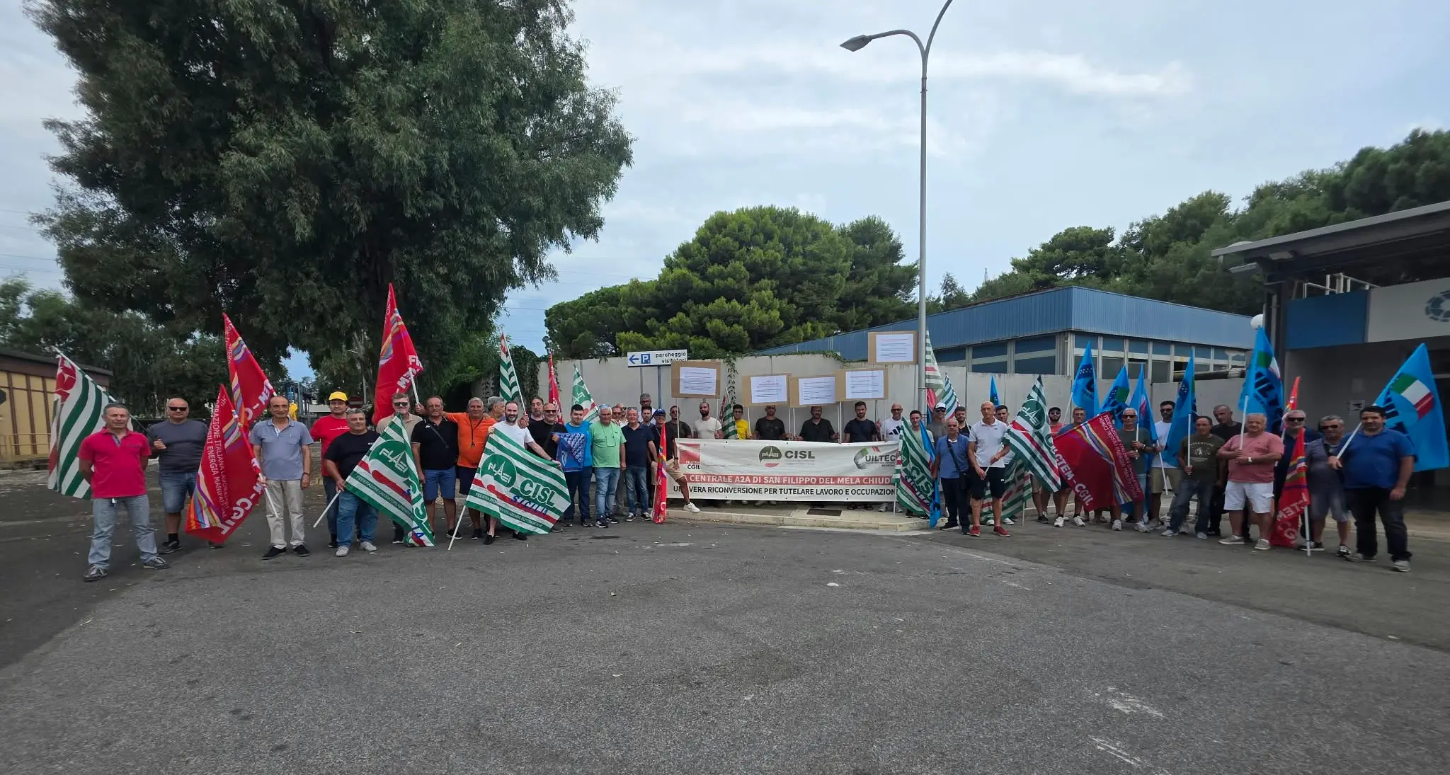 A2A Energiefuture di San Filippo Mela, grande sciopero per il lavoro