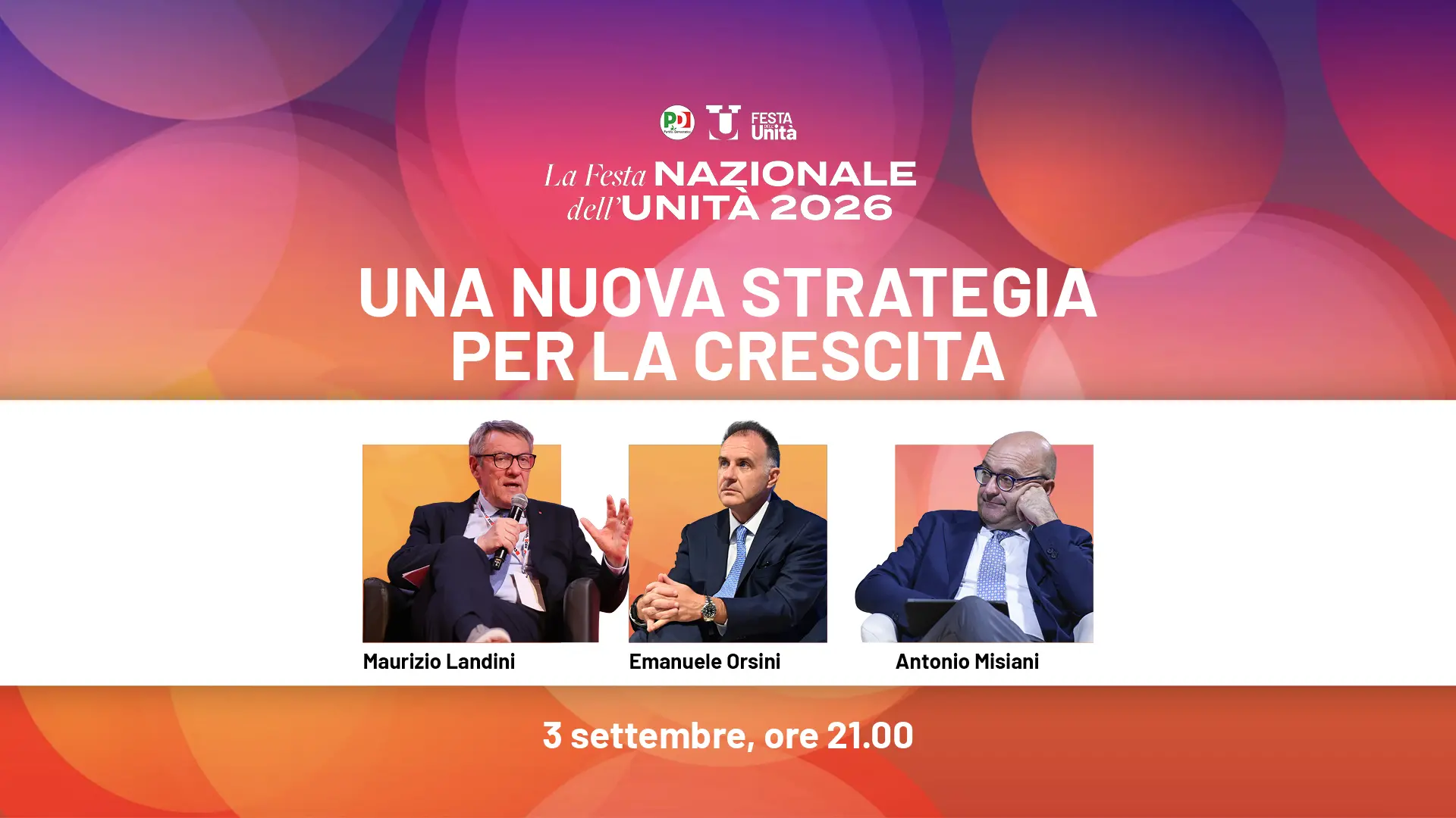 Landini-Orsini, il confronto alla Festa dell’Unità