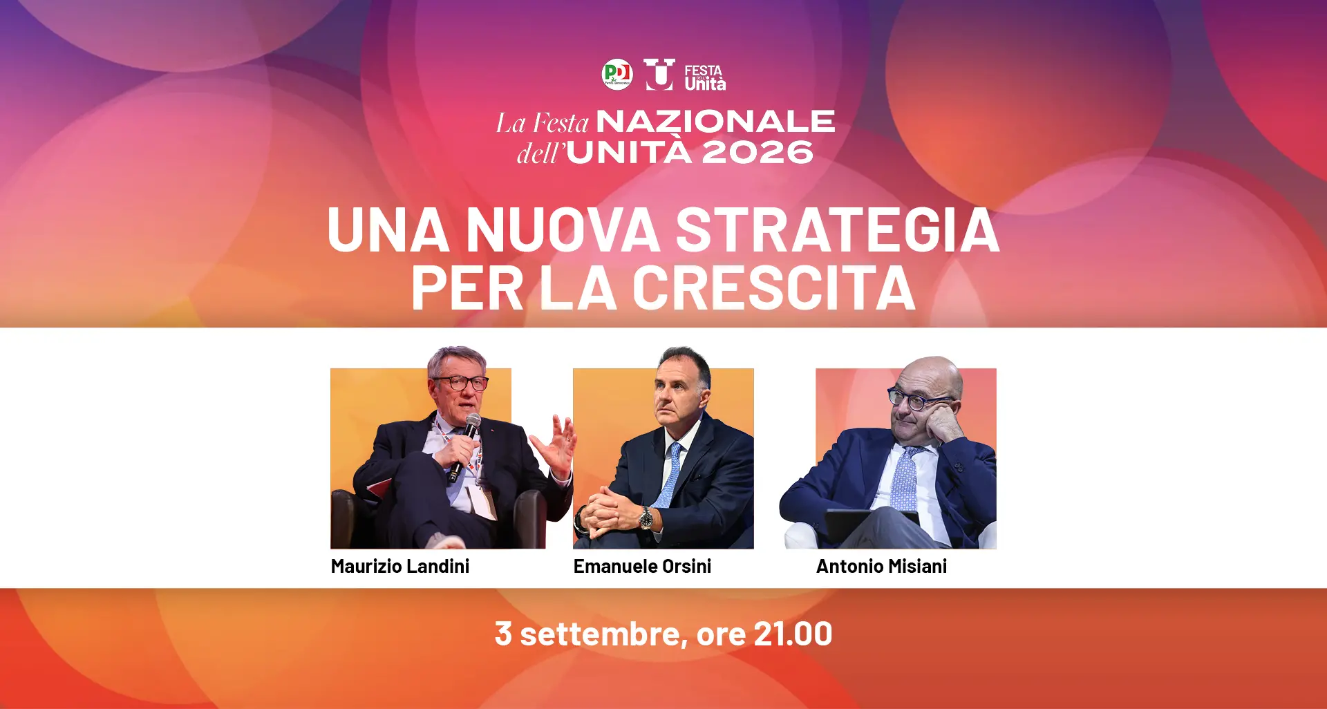 Landini-Orsini, il confronto alla Festa dell’Unità