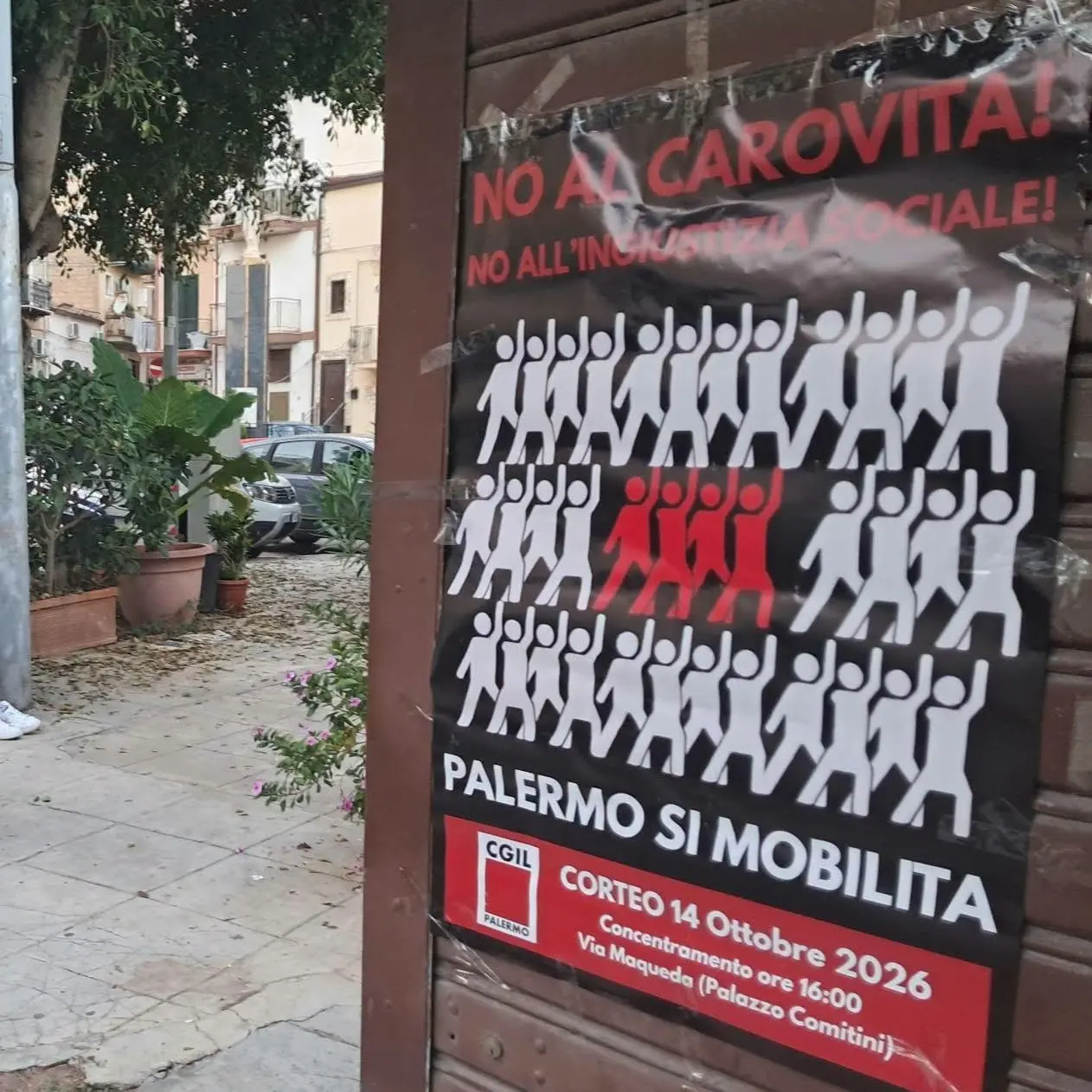 14 ottobre, Cgil in piazza a Palermo contro il carovita e l’ingiustizia sociale