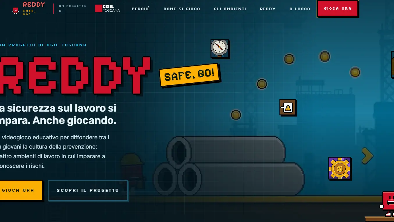 Sicurezza sul lavoro, arriva “Reddy”, il videogame della Cgil Toscana