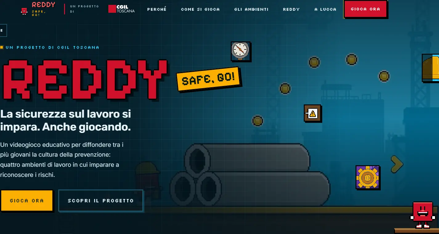Sicurezza sul lavoro, arriva “Reddy”: il videogame della Cgil Toscana