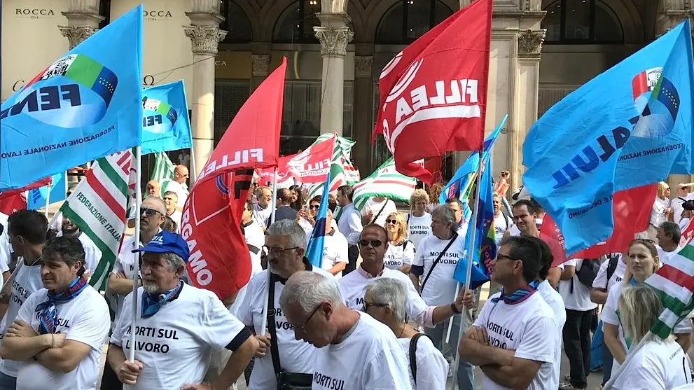 fotografia di Cgil Lombardia (da Twitter)