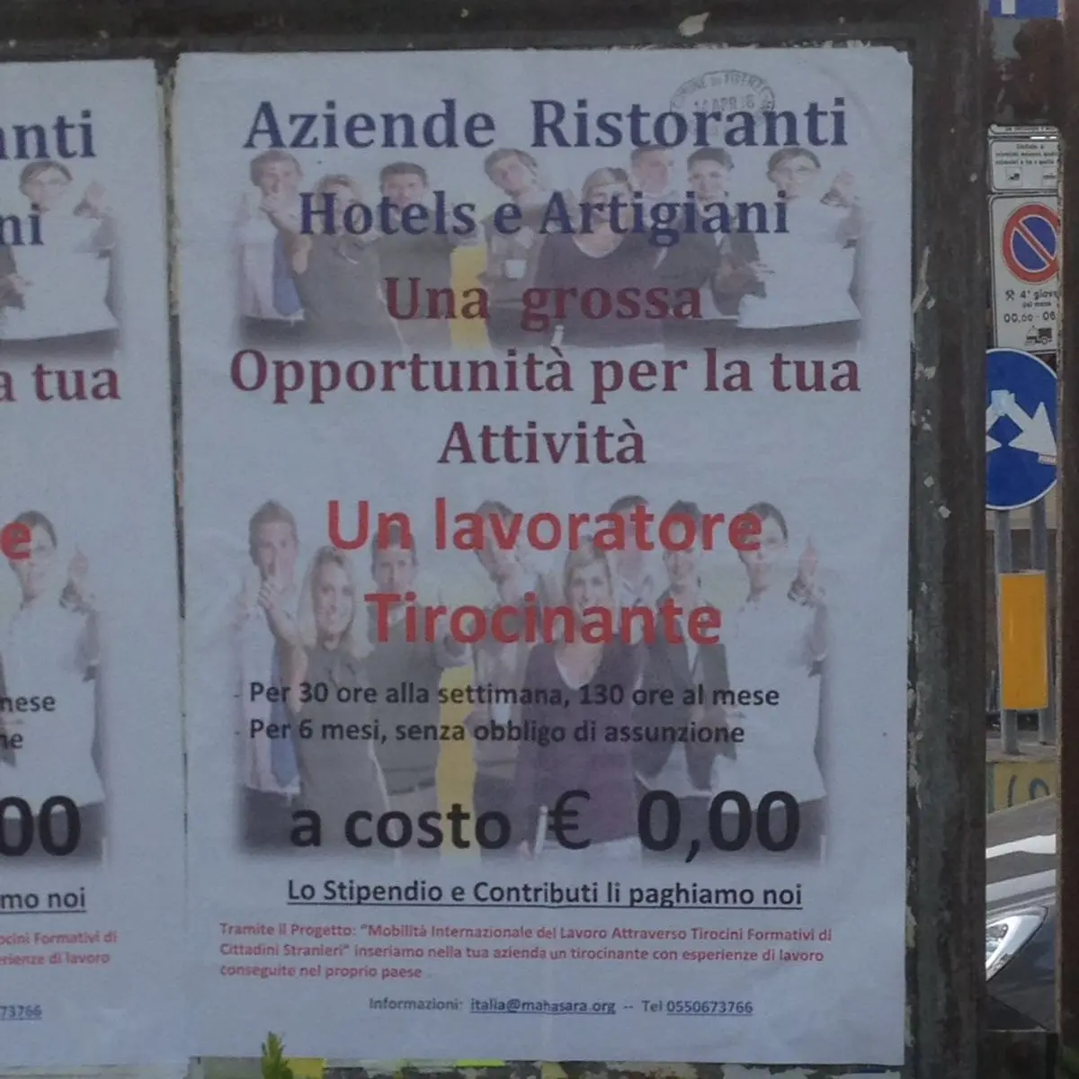 Firenze, offresi tirocinanti stranieri a costo zero