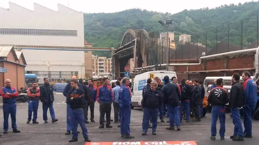 (fotografia di Cgil Genova, pagina Facebook)