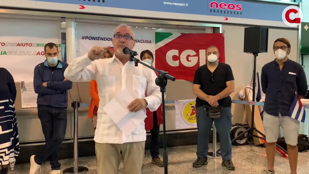 L'ambasciatore di Cuba: «Grazie Cgil»