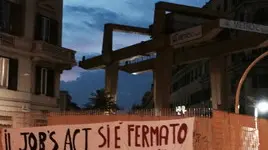 Blitz dei giovani Cgil di Roma e Lazio