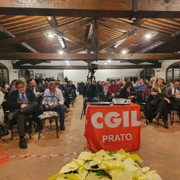 Congresso Cgil Prato, Lorenzo Pancini confermato segretario