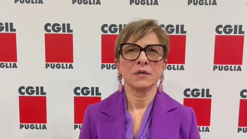 Filomena Principale, segretaria Cgil Puglia