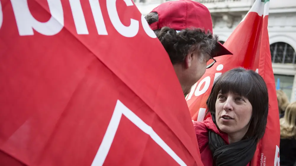 Una manifestazione della Fp Cgil - foto Simona Caleo