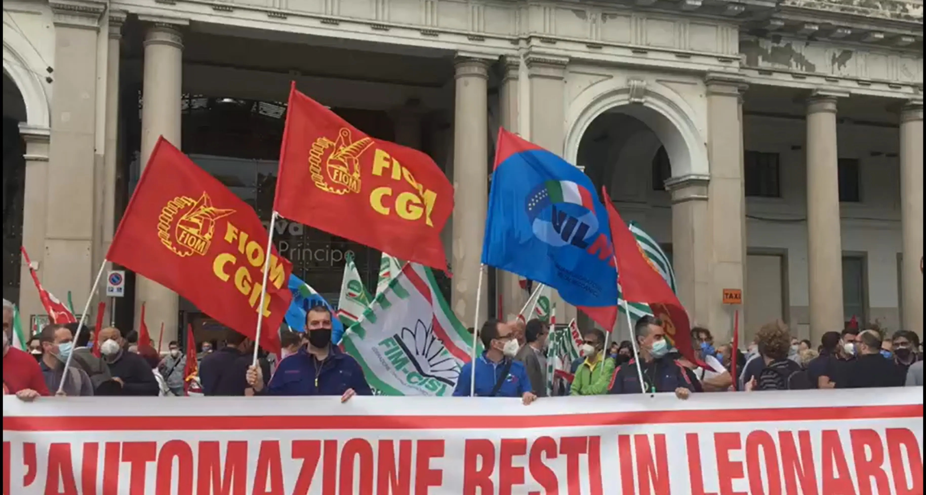 Lavoratori Leonardo, sciopero e manifestazione