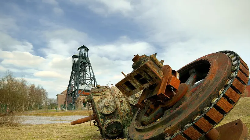 Alcuni macchinari della miniera (foto da Wikipedia)