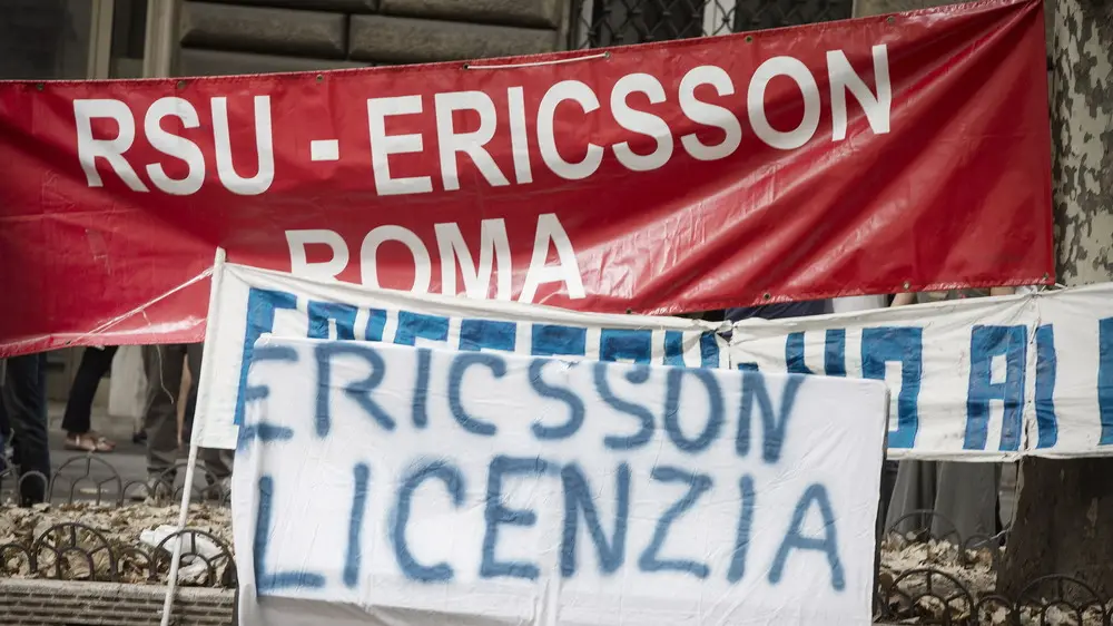 Presidio Ericsson a Roma, foto di Simona Caleo