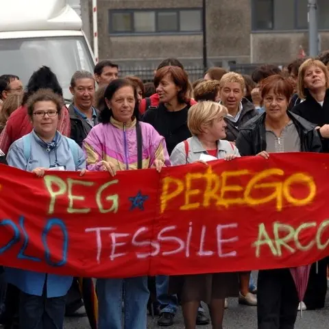 Esuberi Peg Perego, sciopero e presidio