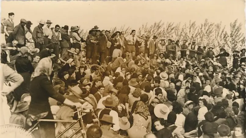 Manifestazione bracciantile anni 50
