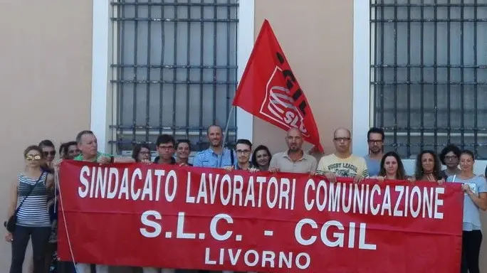 fotografia di Cgil Livorno (da Twitter)