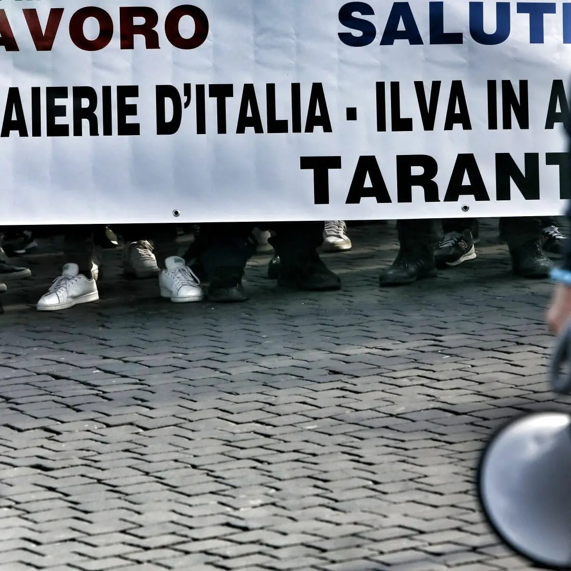 Ex Ilva, la protesta dei lavoratori a Roma