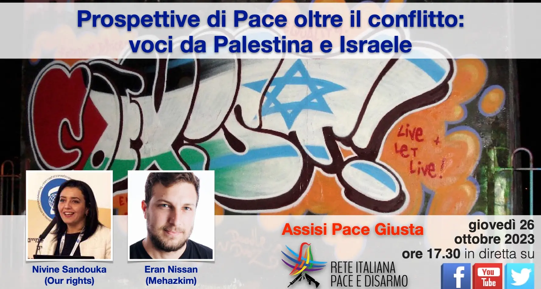 Prospettive di Pace oltre il conflitto: voci da Palestina e Israele DIRETTA