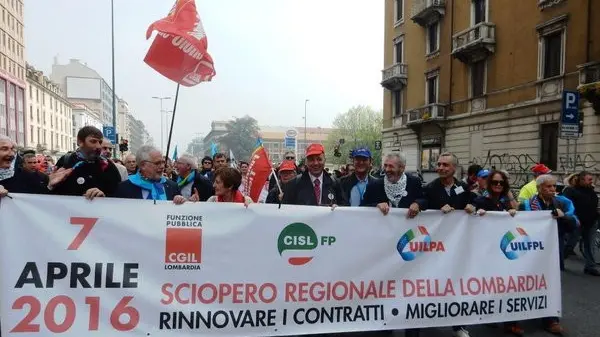 Foto Fp Cgil Lombardia su twitter