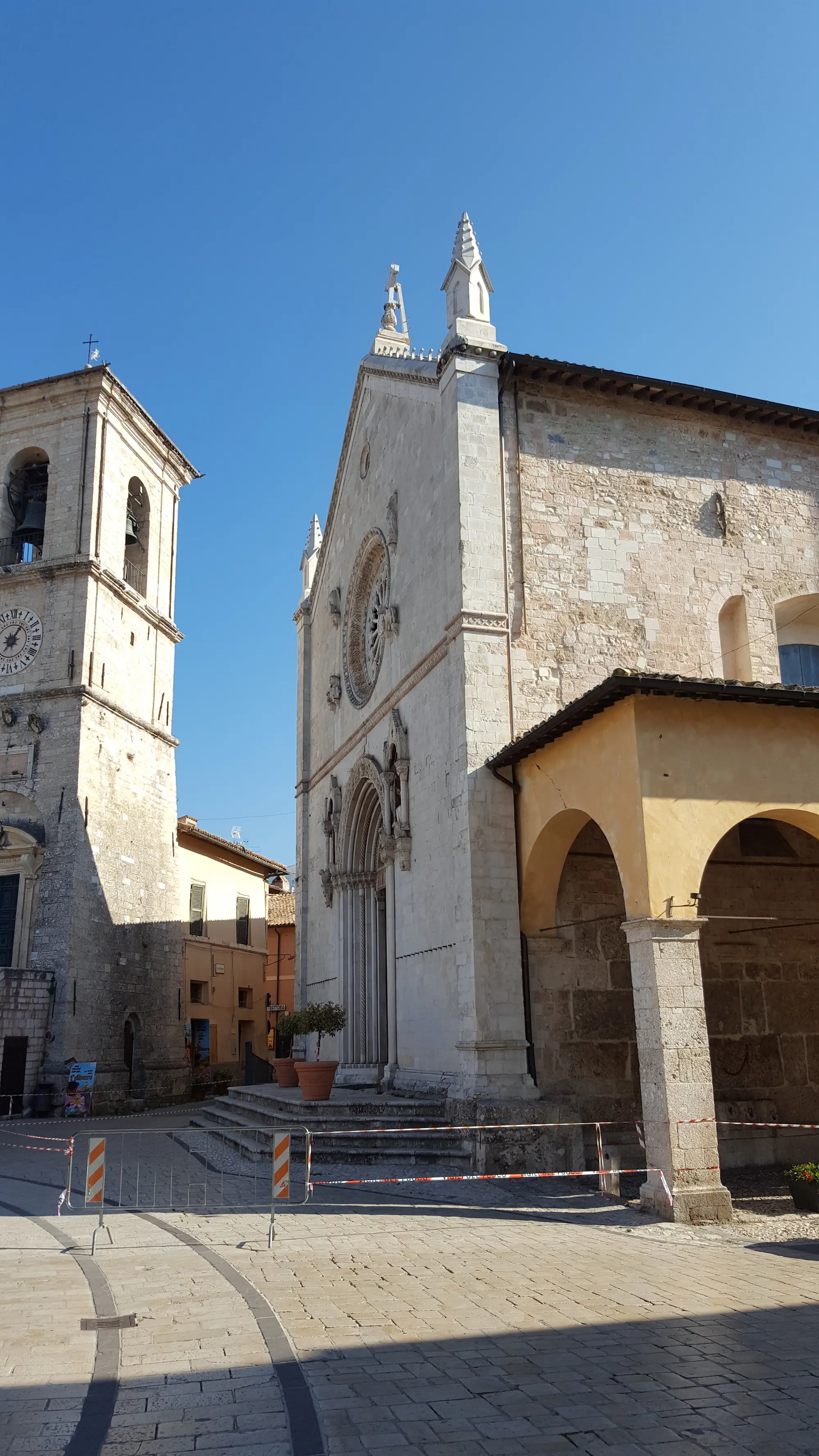 La Basilica di San Benedetto danneggiata dal sisma