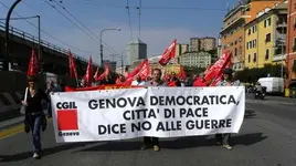 La manifestazione a Genova