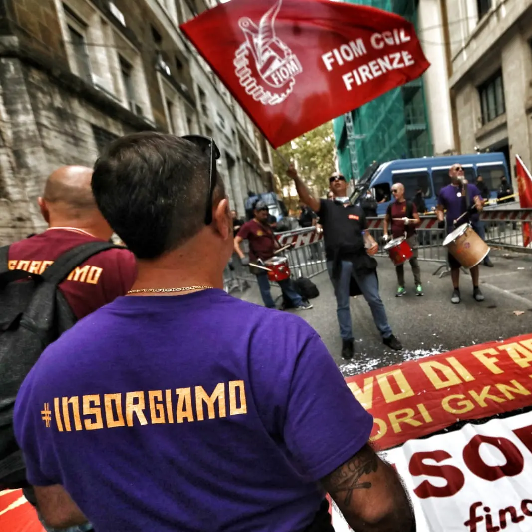 Ex Gkn, Fiom: solidarietà a lavoratori in lotta