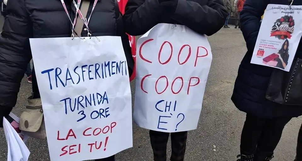 Coop Lombardia: 14 gennaio sciopero e presidio a Varese