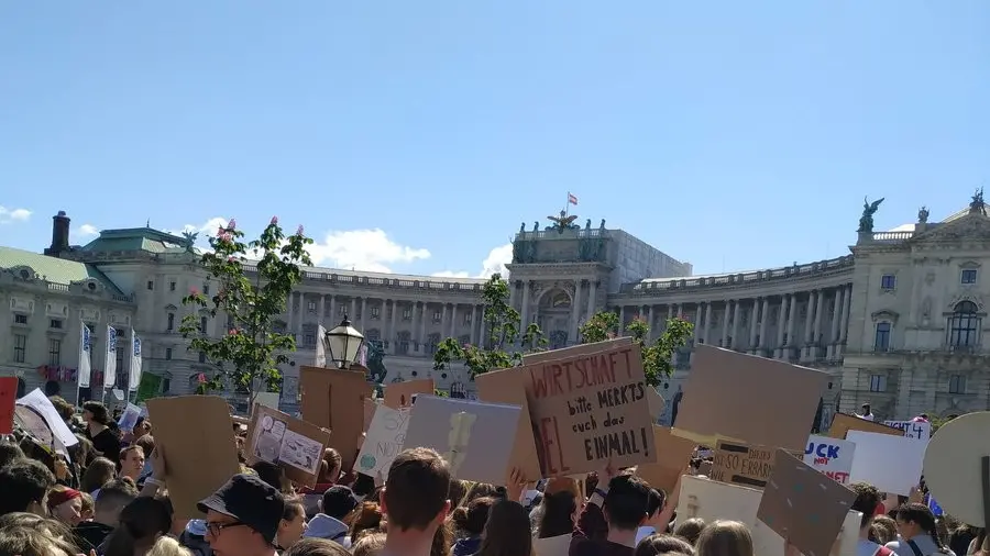 Nella foto la manifestazione di Vienna