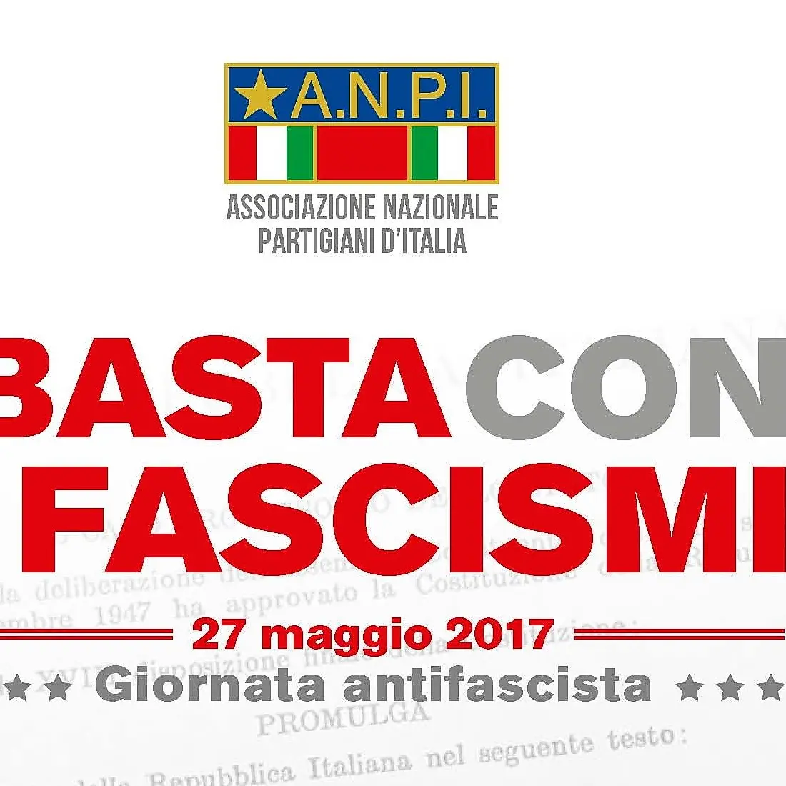 L'Anpi lancia la Giornata antifascista