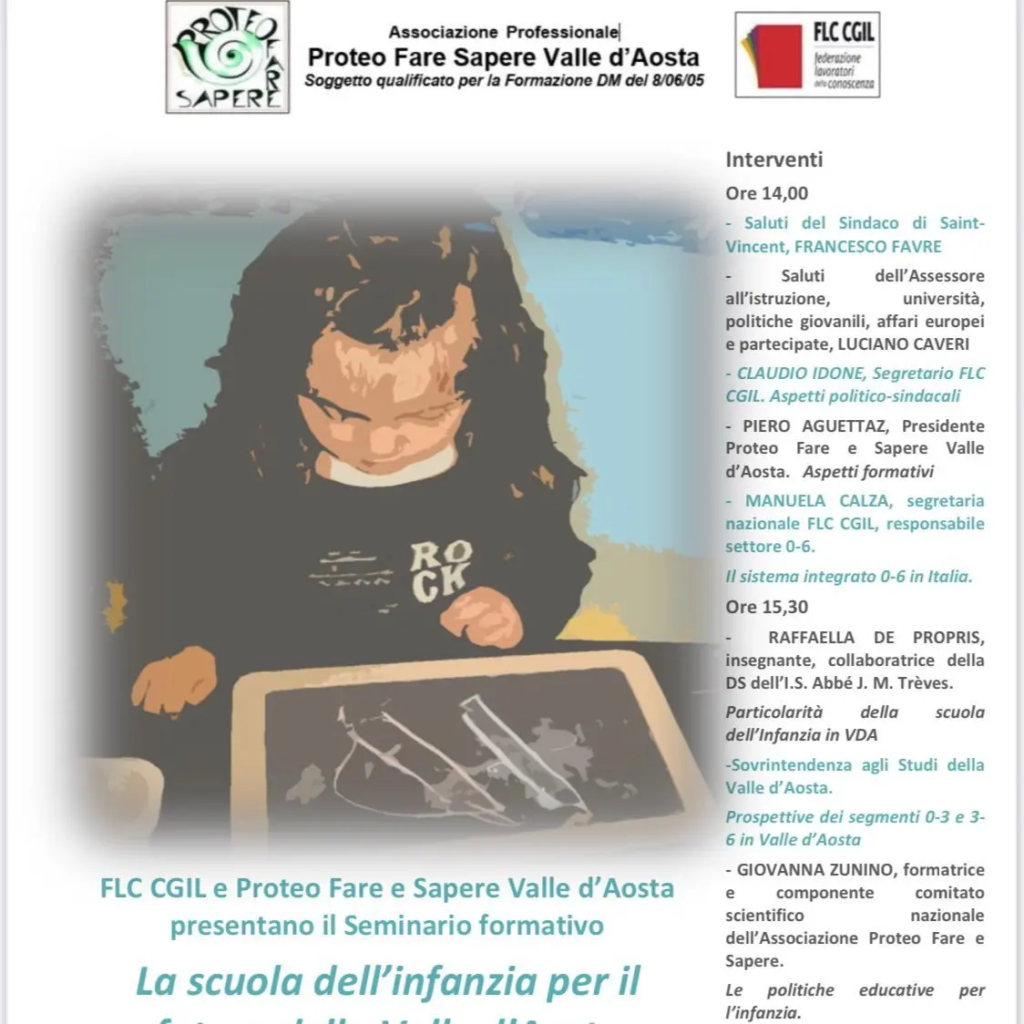 La scuola dell'infanzia per il futuro della Valle d'Aosta