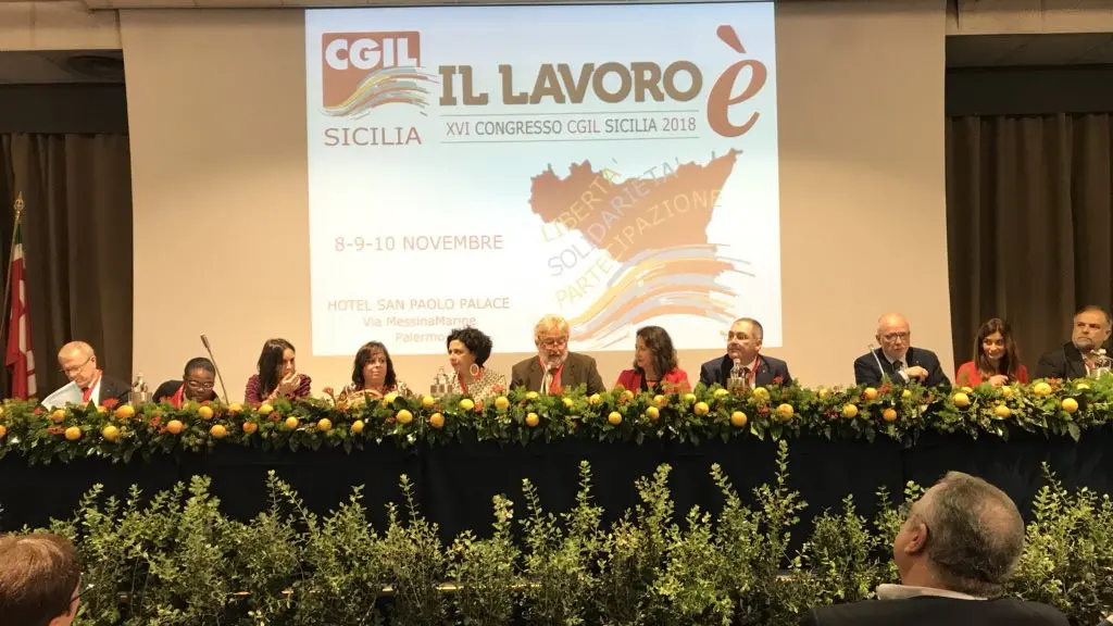 Foto Cgil Sicilia su Twitter