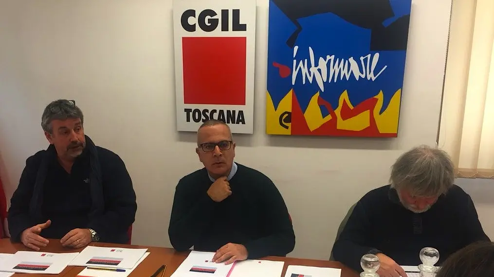 fotografia di Cgil Toscana, account Twitter