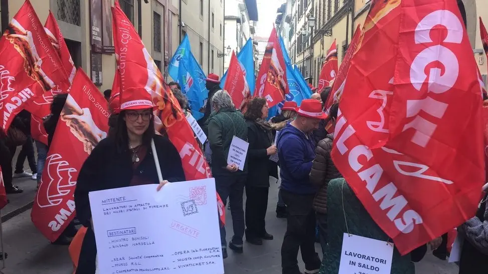 fotografia di Cgil Firenze (da Twitter)