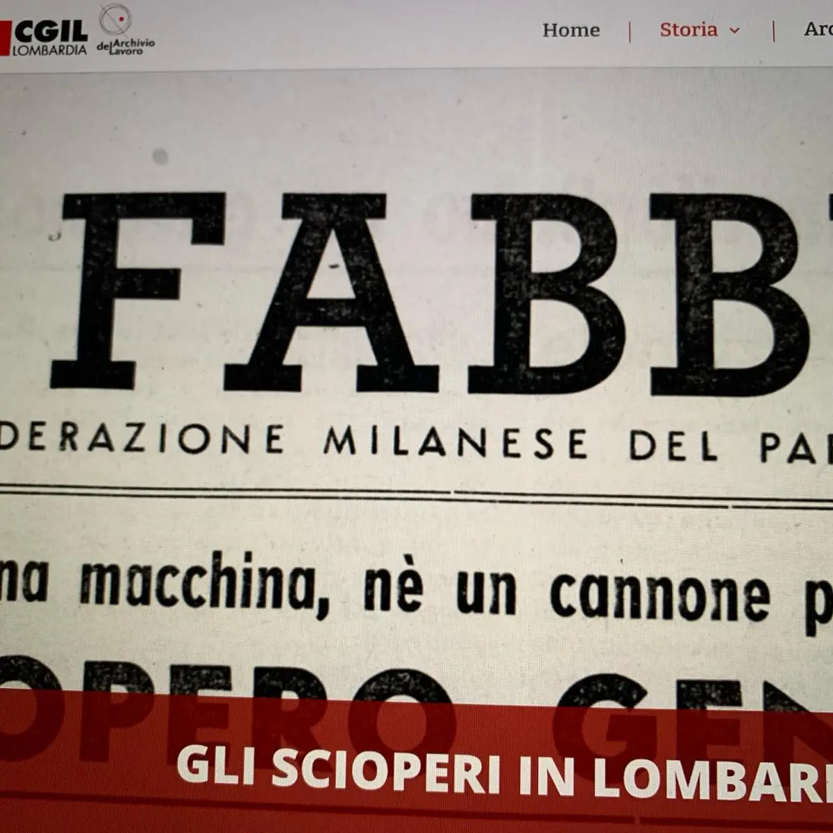 Online mostra “1944: l’anno della svolta” di Cgil Lombardia