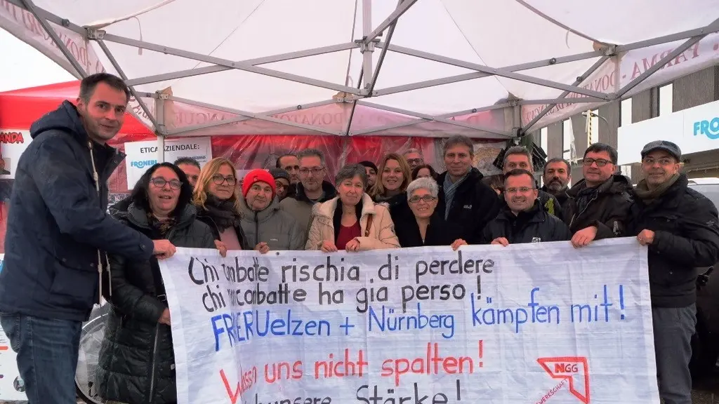 La solidariet\\u00E0 del sindacato tedesco ai lavoratori Froneri