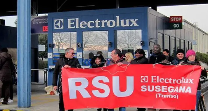 Electrolux, accordo sul contratto di solidarietà