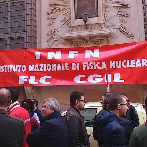 Istituto nazionale di fisica nucleare, sciopero e presidio