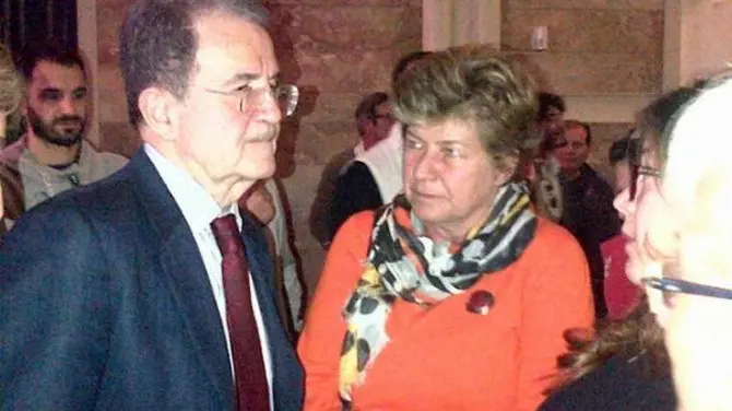 Romano Prodi con Susanna Camusso