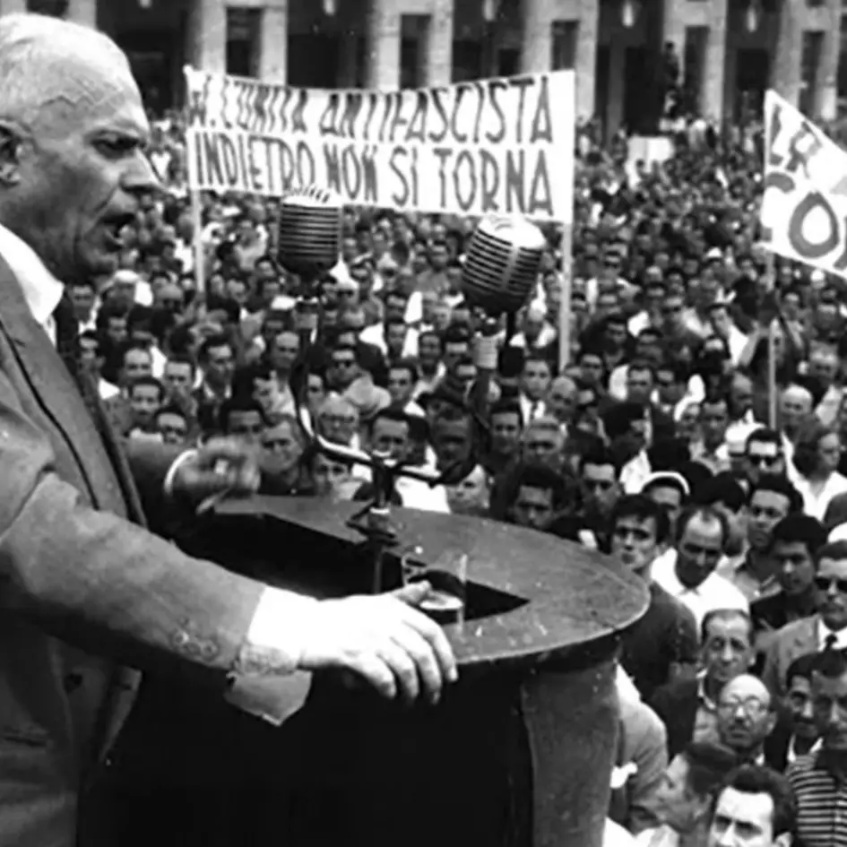 Sandro Pertini contro i neofascisti: «Difenderemo la Resistenza, per la pace dei nostri morti, per l'avvenire dei nostri vivi»
