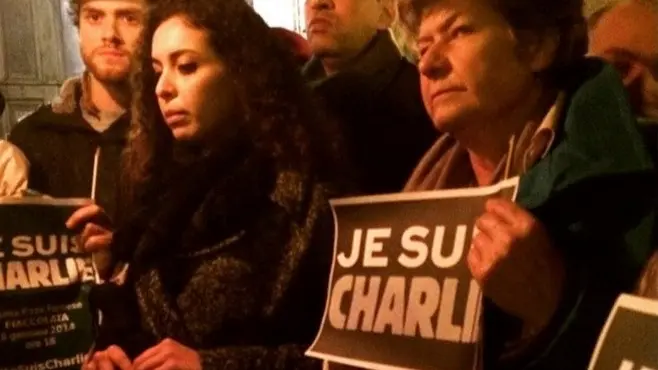 #JeSuisCharlie, in piazza a Roma
