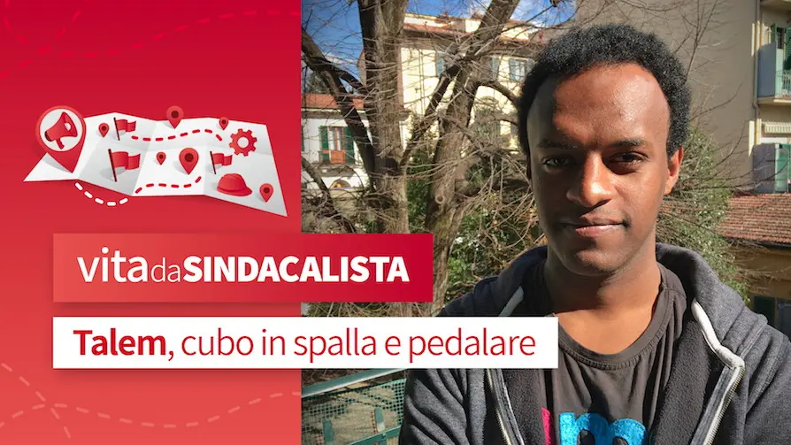 Talem, cubo in spalla e pedalare